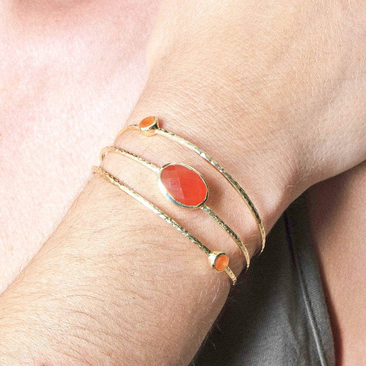 Carnelian Golden Bracelet