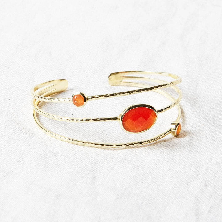 Carnelian Golden Bracelet