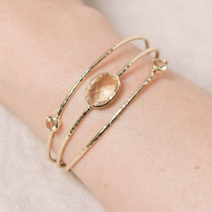 Citrine Golden Bracelet