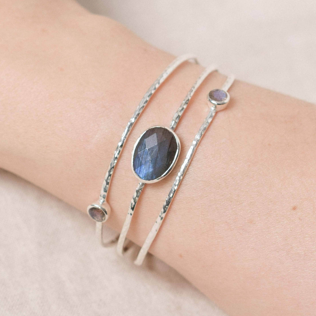 Labradorite Golden or Silver Bracelet