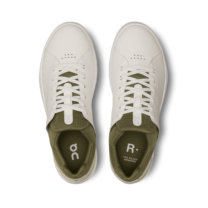On Running Roger Advantage White Olive