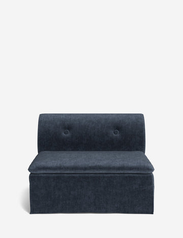 Indigo Performance Striated Velvet