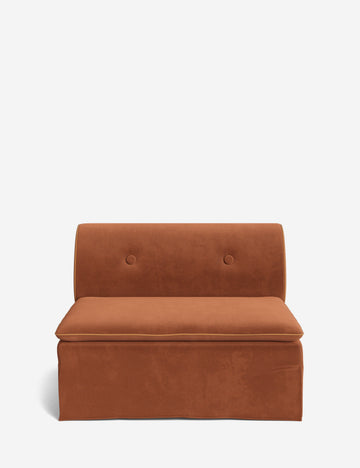 Saffron Faux Mohair/Apricot Mini Corduroy