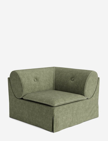 Moss Performance Striated Velvet/Sage Performance Striated Velvet