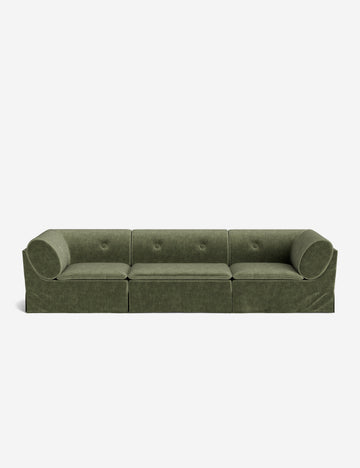 Moss Performance Striated Velvet/Sage Performance Striated Velvet