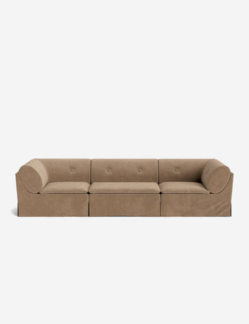 Taupe Faux Mohair