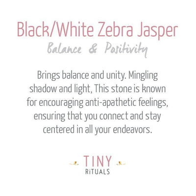 Black/White Zebra Jasper Energy Bracelet