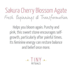 Sakura Cherry Blossom Agate Energy Bracelet