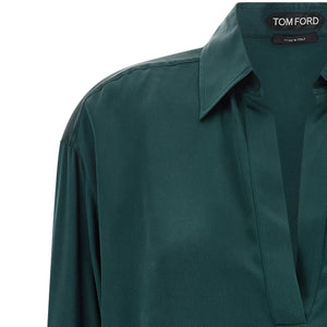 Tom Ford Satin Silk Polo Shirt