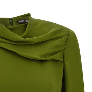 Tom Ford Draped Neck Blouse