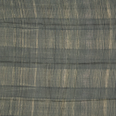 Pink Shibori Hand Printed Tussar Silk Saree With Floral Motifs