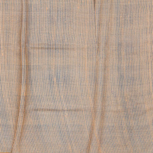 Mustard Tussar Silk Saree Printed