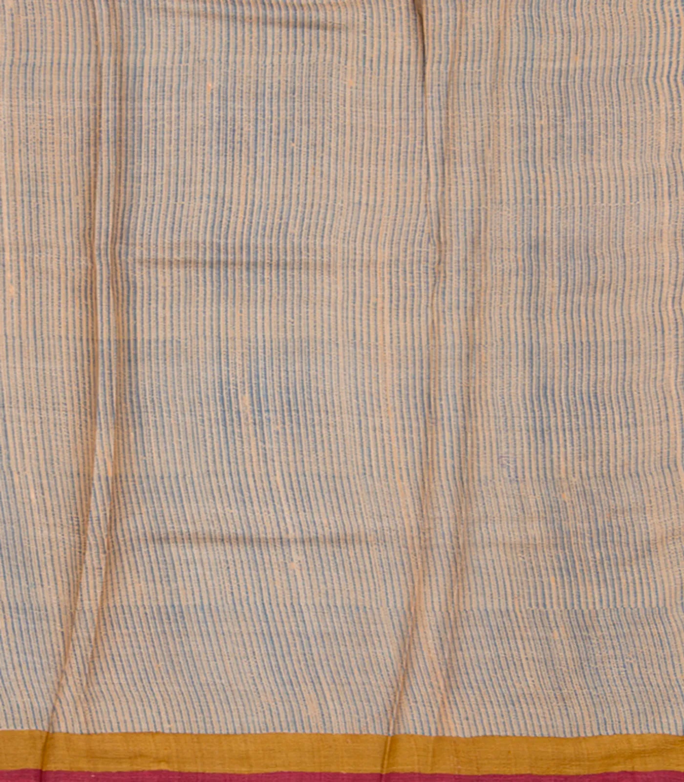 Mustard Tussar Silk Saree Printed