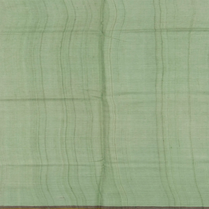 Green Tussar Silk Saree With Hand Block Print