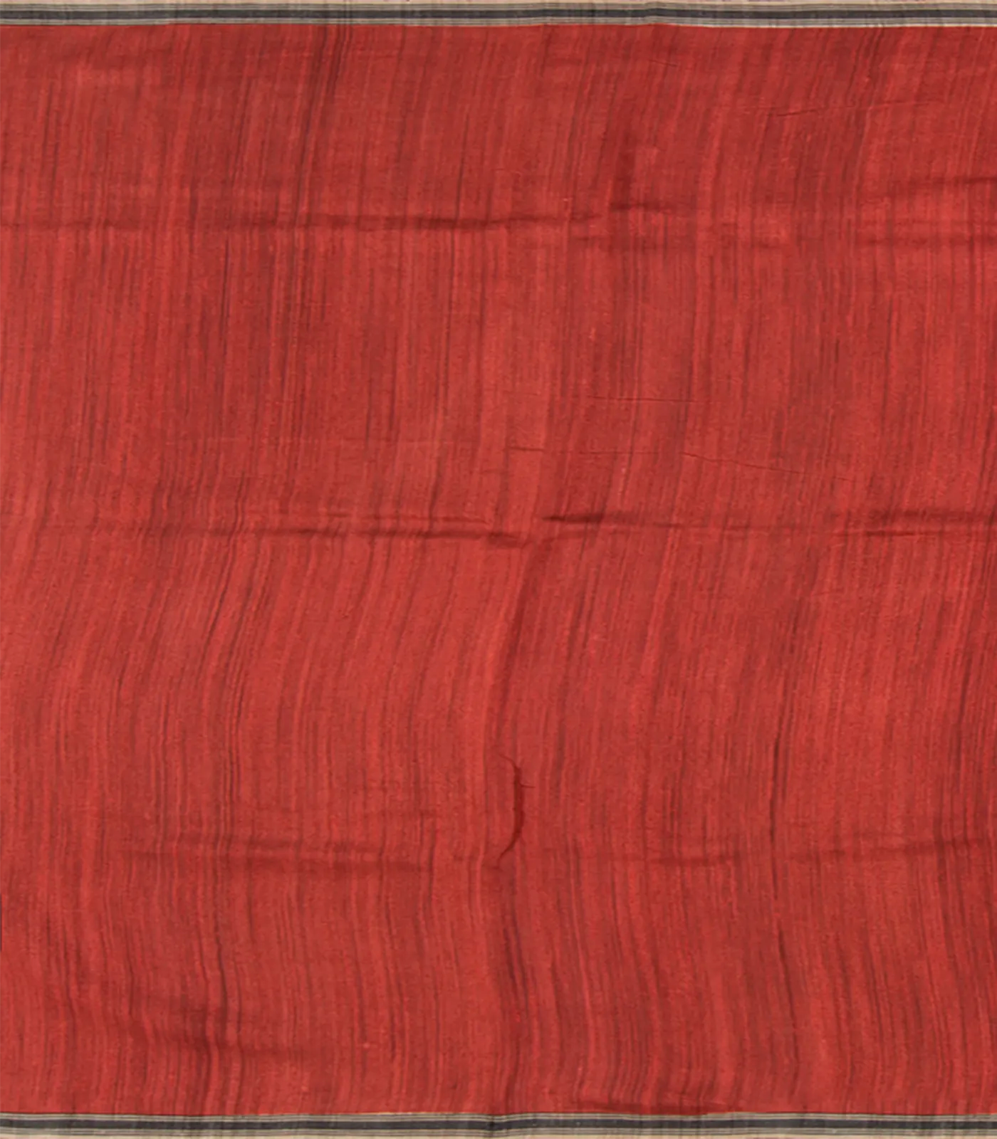 Beige Handwoven Tussar Silk Saree With Print