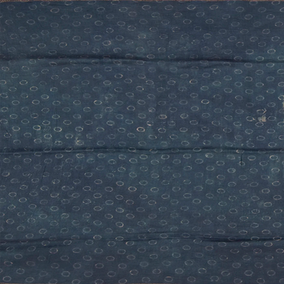 Grey Handwoven Tussar Silk Saree with Ajrak Hand Print