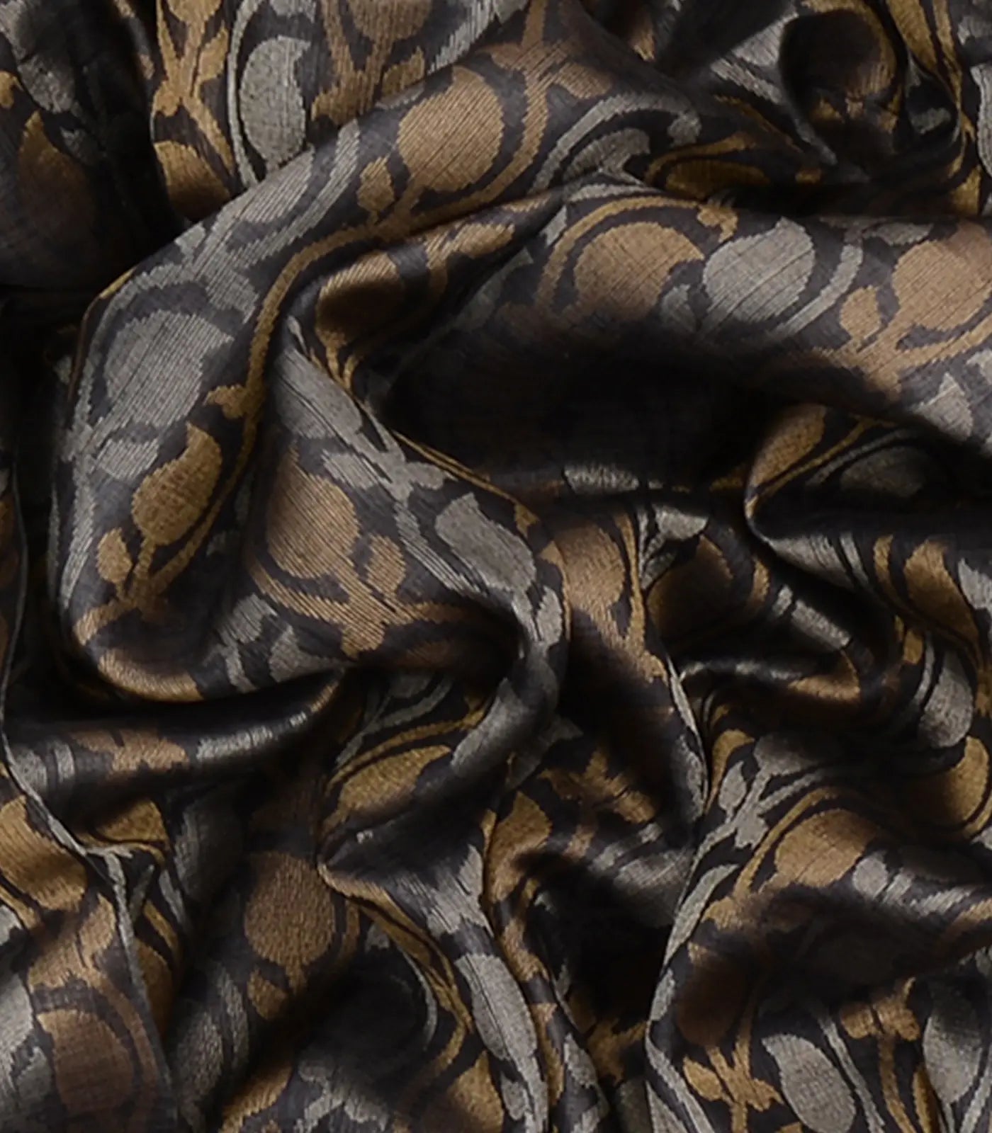 Grey Handwoven Tussar Silk Saree