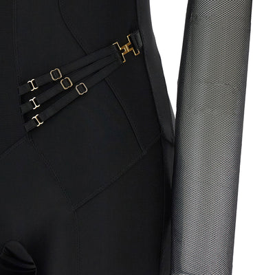 Elisabetta Franchi Jersey And Tulle Jumpsuit