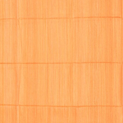 Orange Handloom Jute Saree With Zari Stripes-Orange