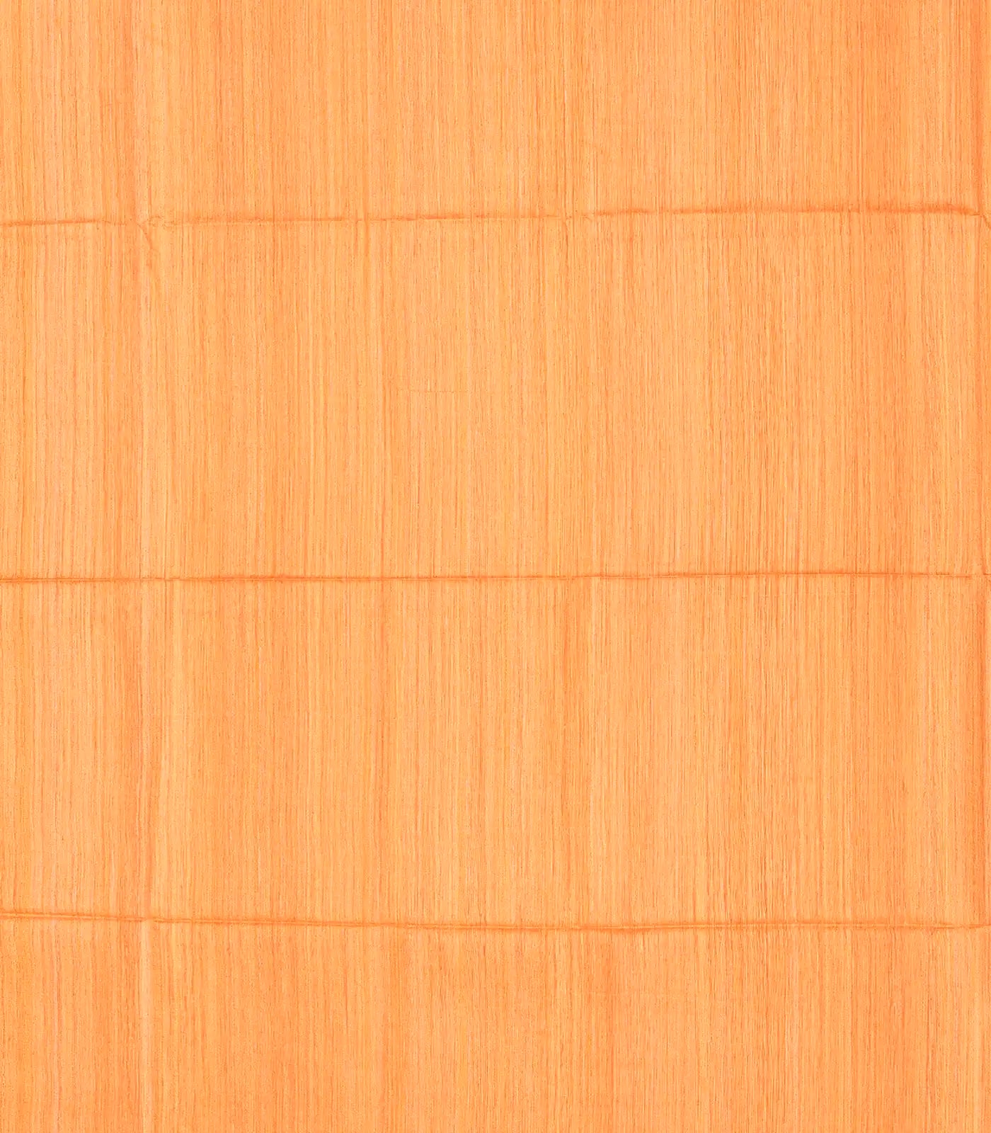 Orange Handloom Jute Saree With Zari Stripes-Orange