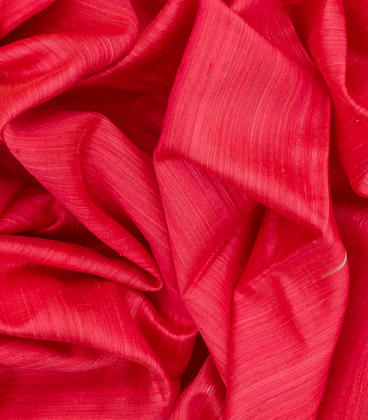 Dark Peach Handloom Jute Saree With Stripe Buttas-Dark Peach