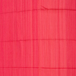 Dark Peach Handloom Jute Saree With Stripe Buttas-Dark Peach