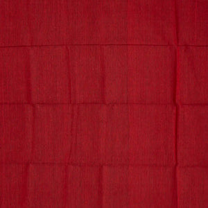 Crimson Handloom Kora Silk Saree With Stripes-Crimson