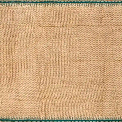 Red Handloom Tussar Silk Saree With Printed Floral Motifs-Red