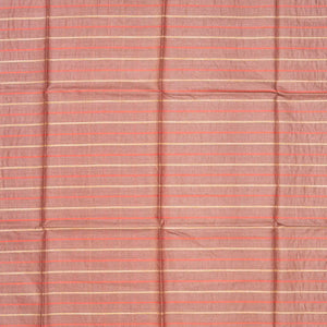 Taupe Handwoven Tussar Silk Saree With Stripes-Taupe