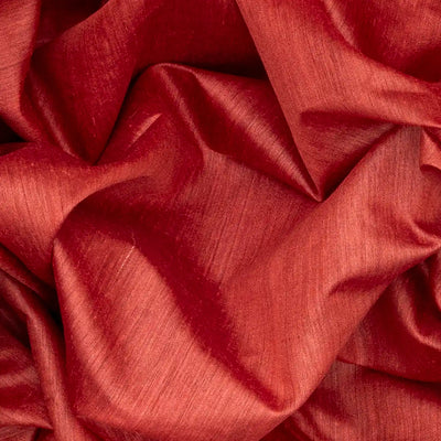 Orange Handwoven Tussar Silk Saree With Striped Pallu-Orange