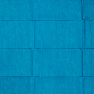 Sky Blue Handwoven Plain Tussar Silk Saree -Sky Blue