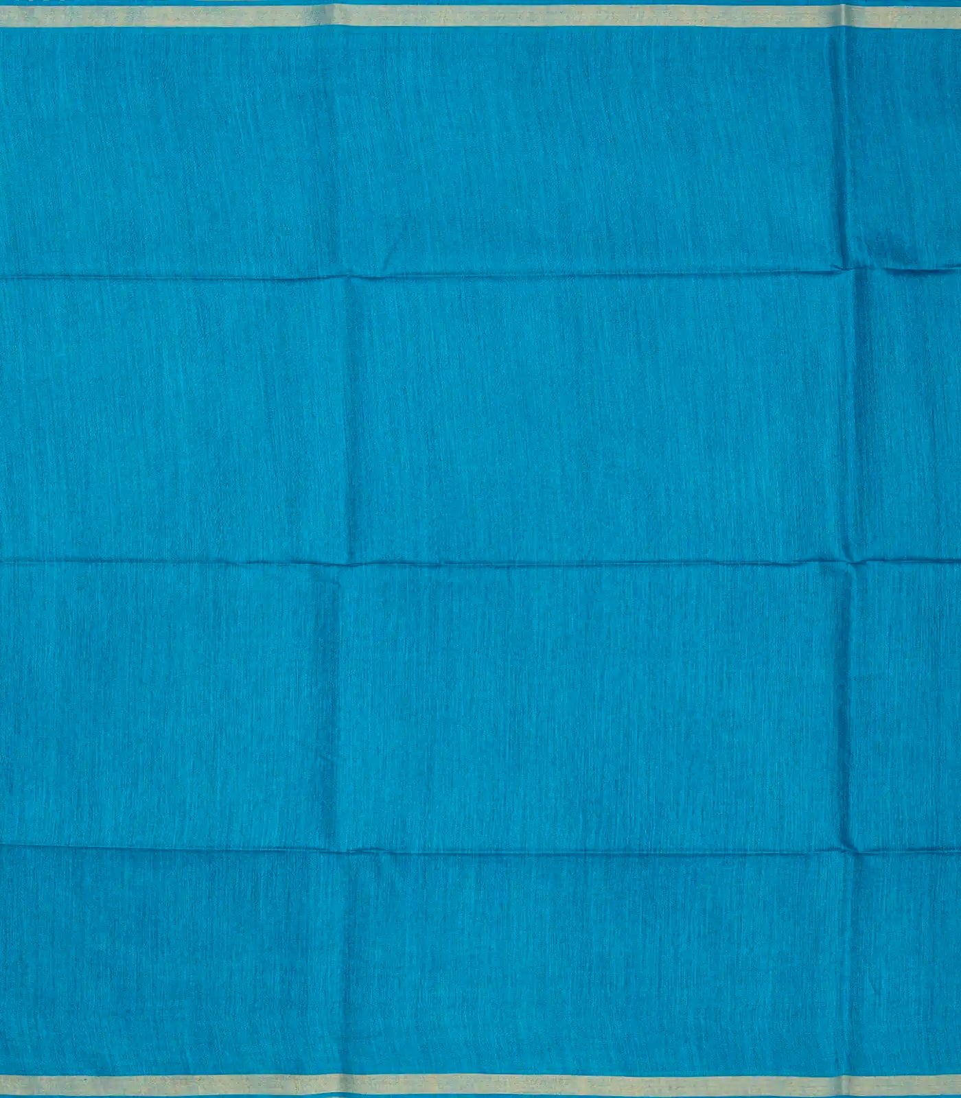 Sky Blue Handwoven Plain Tussar Silk Saree -Sky Blue