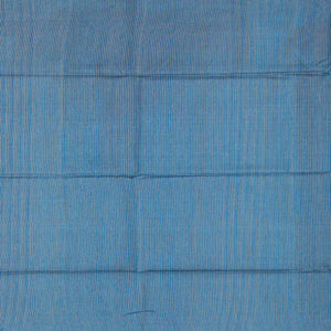 Blue Woven Tussar Silk Saree With Stripes-Blue
