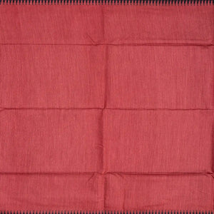 Chestnut Pink Woven Tussar Silk Saree With Temple Border-Chestnut Pink