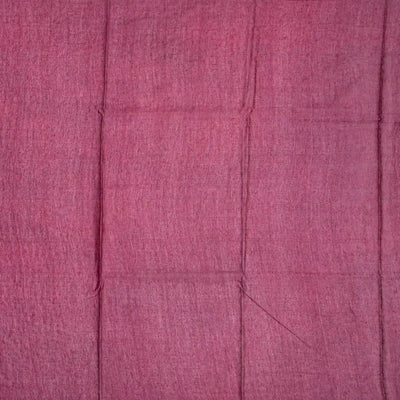 Lilac Woven Tussar Silk Saree With Dotted Stripes-Lilac
