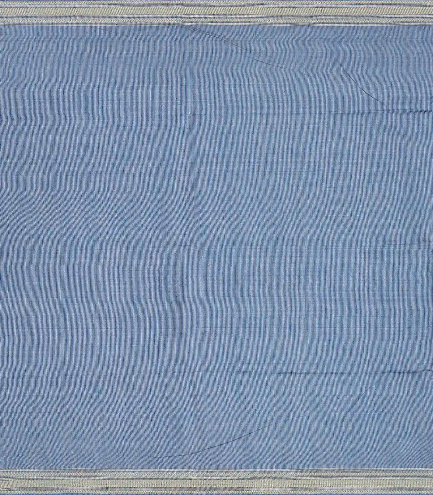 Blue Woven Tussar Silk Saree With Button Motifs-Blue