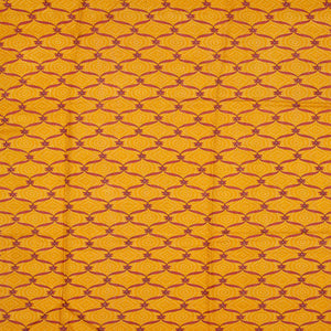 Oil Mustard Woven Tussar Silk Saree Printed With Floral Motifs-OIL MUSTARD