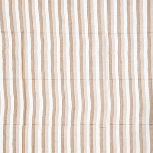 Taupe Handwoven Tussar Silk Saree With Abstract Motifs-Taupe