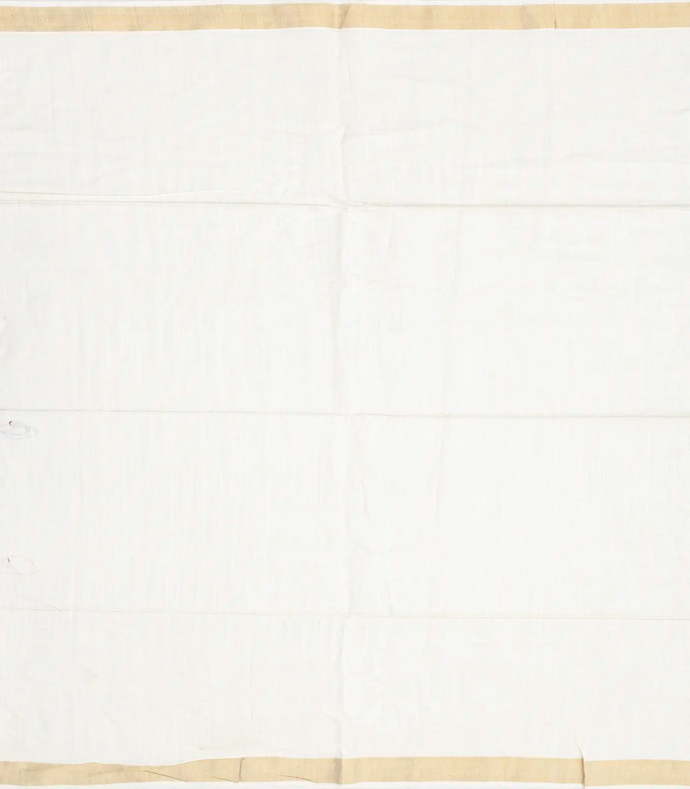 White Handwoven Tussar Silk Saree With Fish Motifs-White