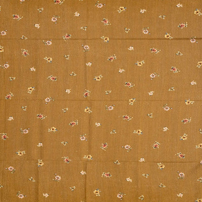 Beige Handloom Tussar Silk Saree With Printed Bird Motifs-Beige