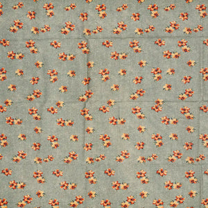 Grey Handloom Tussar Silk Saree With Printed Floral Motifs-Grey