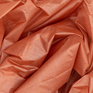 Peach Handwoven Tussar Silk Saree With Floral Motifs In Border-Peach