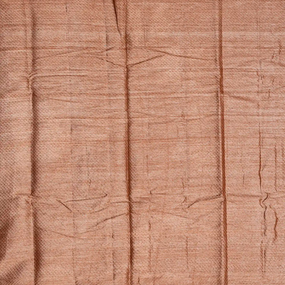 Orange Handwoven Tussar Silk Saree With Floral Butta Motifs-Orange