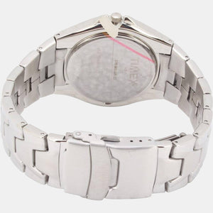 Fashion Men Quartz Silver Dial Analog Stainless Steel Watch TW000EL06