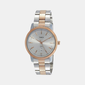 Classics Men Quartz Silver Dial Analog Stainless Steel Watch TW000G912
