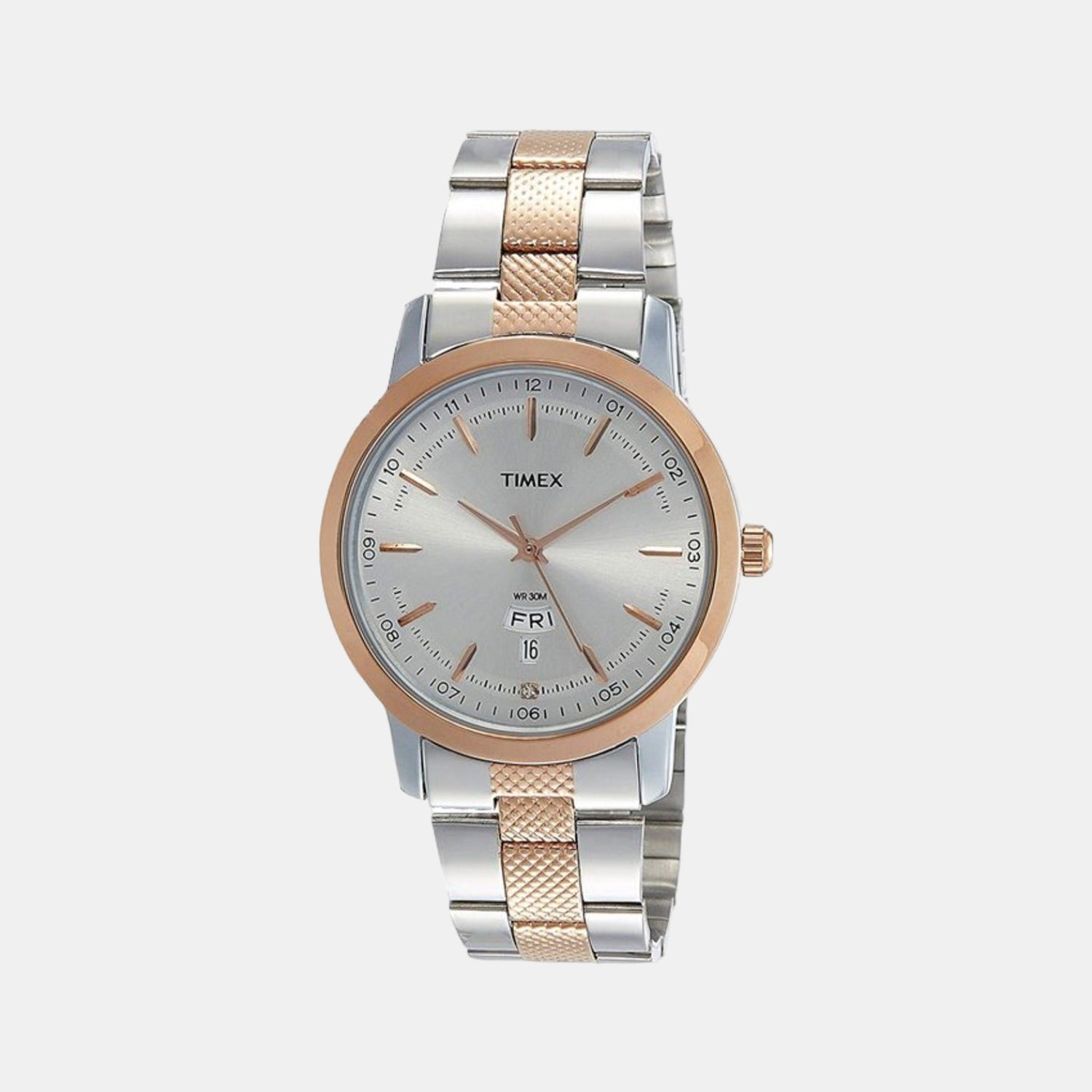 Classics Men Quartz Silver Dial Analog Stainless Steel Watch TW000G912