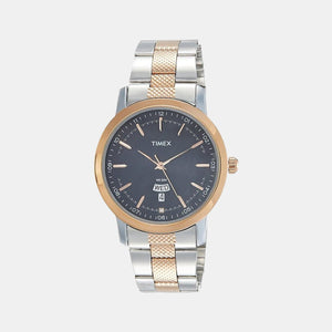 Classics Men Quartz Blue Dial Analog Stainless Steel Watch TW000G913