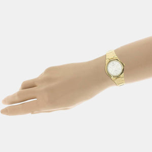 Fashion Women Quartz White Dial Analog Stainless Steel Watch TW000J105