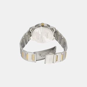 Fashion Women Quartz Silver Dial Analog Stainless Steel Watch TW000J108
