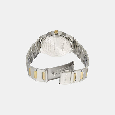 Fashion Women Quartz Silver Dial Analog Stainless Steel Watch TW000J108
